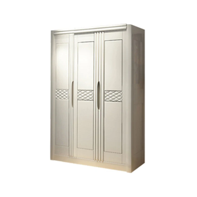 French Country Style Ward Armoire Wooden Wardrobe for Bedroom