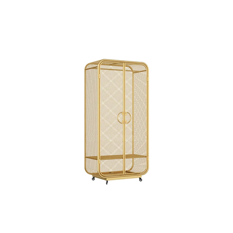 Modern Style Wardrobe Cabinet Metal Clothes Rail Wardrobe Armoire for Bedroom