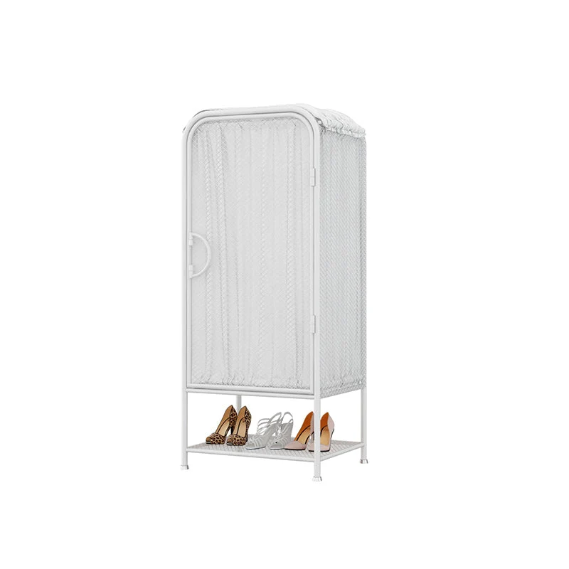Modern Style Wardrobe Cabinet Metal Clothes Rail Wardrobe Armoire for Home