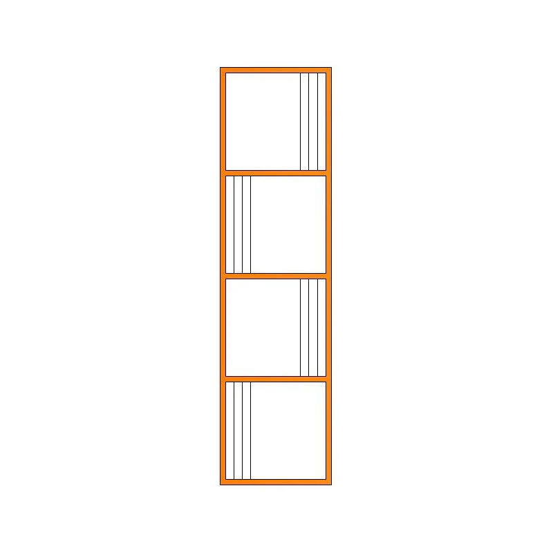 Modern Metal and Wooden Book Shelf Open Home Shelf Bookcase with Shelves