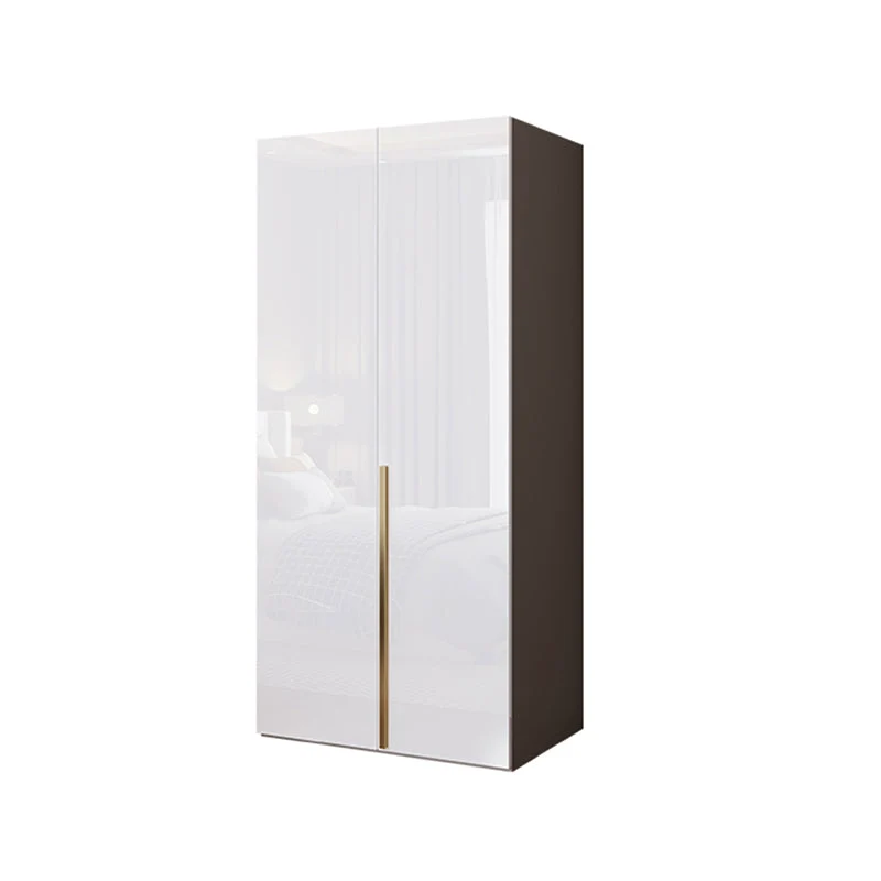 Contemporary Wooden Wardrobe White Colour Soft Close Door Wardrobe Closet