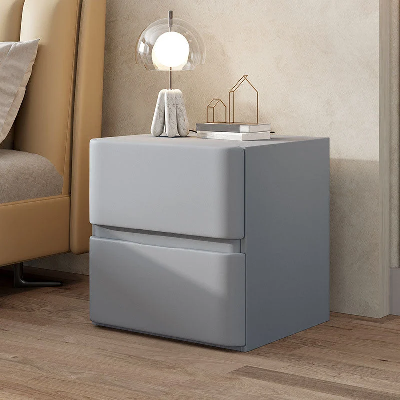 Modern Bed Nightstand Pine Drawers Included Night Table for Bedroom