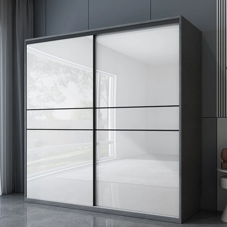 Manufactured Wood Glossy White Storage Cabinet Modern Cabinet for Bedroom