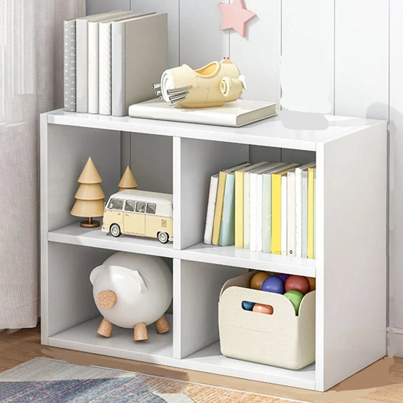 Wood Engineered Wood Bookcase Closed Back 11.8" Wide Modern Bookshelf for Office