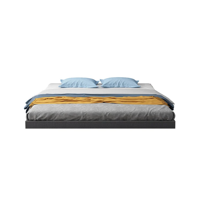 Mid-Century Modern Platform Bed Solid Wood Platform Bed Frame Mattress Included