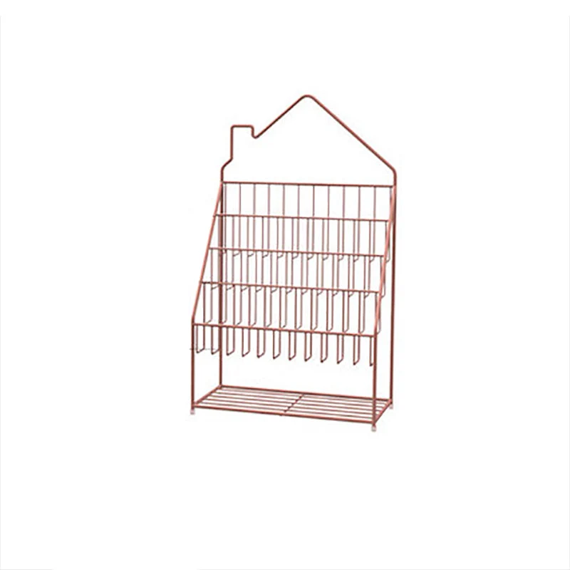 Modern Metal Bookshelf Etagere Open Shelf Bookcase in Black/White/Blue/Green/Pink