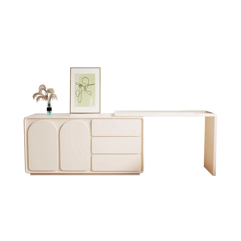 Contemporary White Lighted Mirror Bedroom With Drawer Vanity Dressing Table