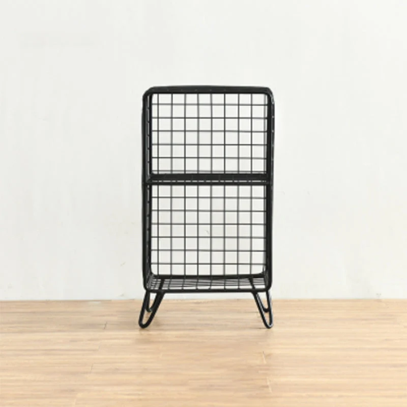 Light Luxury Metal Bookshelf Closed Back Shelf Bookcase with Legs