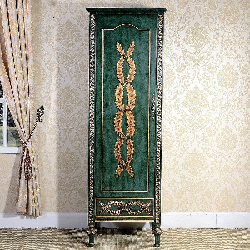 Solid Wood Wardrobe Cabinet Clothes Rail Wardrobe Armoire for Home