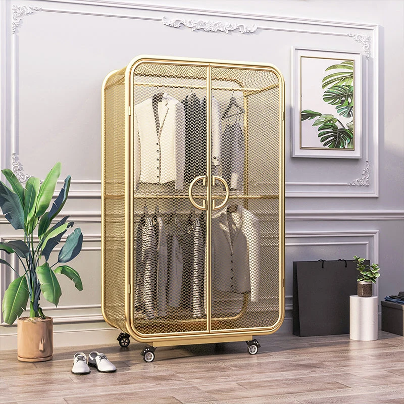 Contemporary Wardrobe Cabinet Metal Wardrobe Closet for Bedroom
