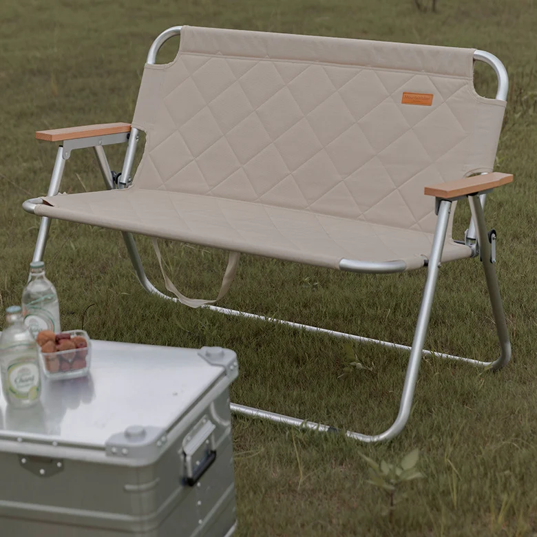 Modern Simplicity Rectangular Prismatic Foldable Oxford Fabric Aluminum Alloy Iron Chair Backrest Armrest For Outdoor