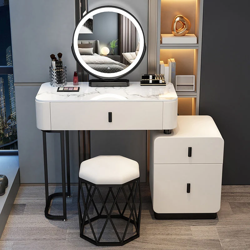 Contemporary Bedroom Vanity Dressing Table Wooden Makeup Vanity Desk with Drawer