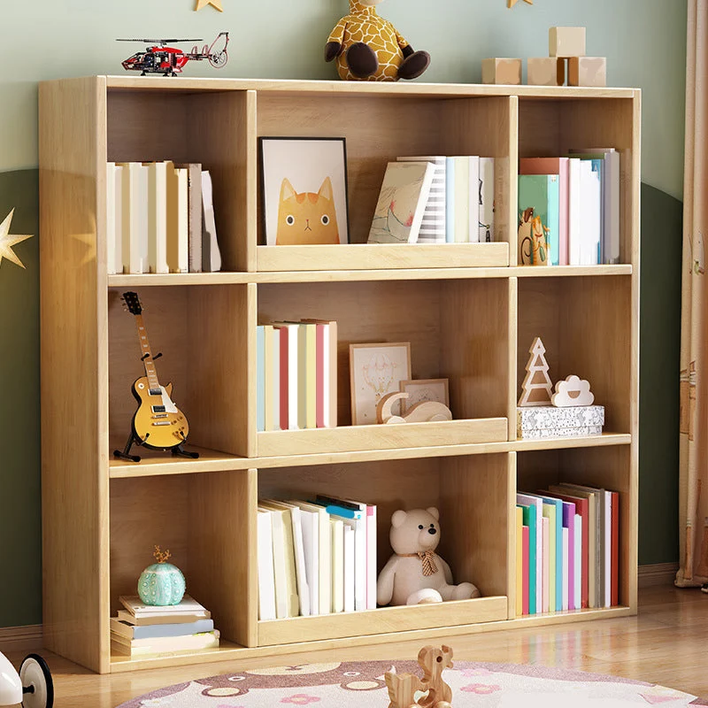 Standard Wood Bookshelf Modern 3-Tier Bookshelf 47.3" H X 11.8" W for Home Office