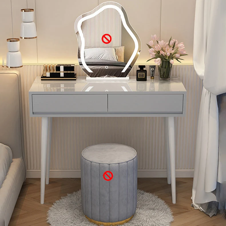 Removable Makeup Counter Wooden Vanity Dressing Table with Drawer
