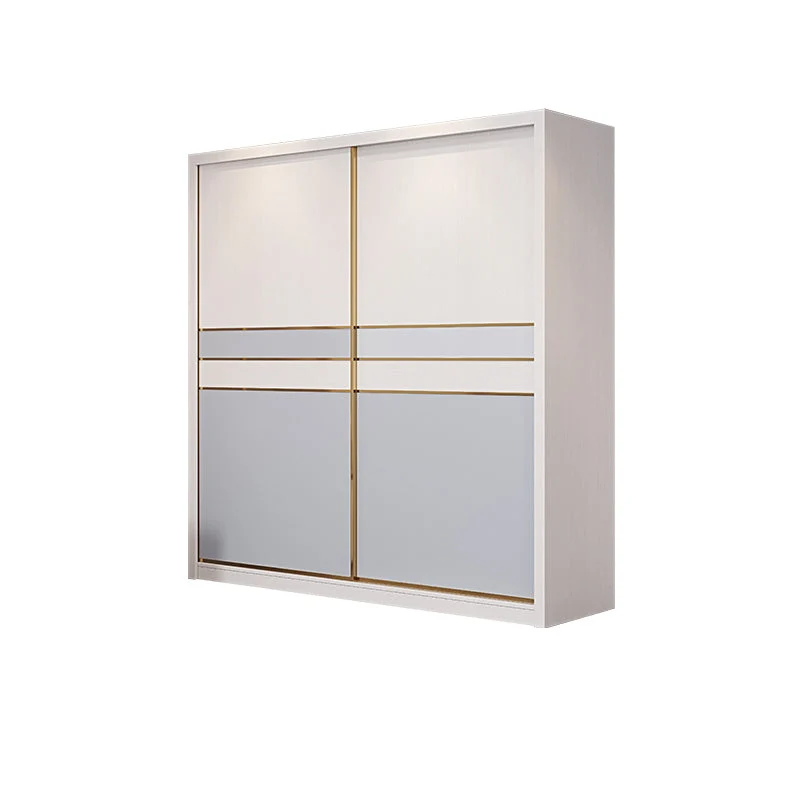 Bedroom Storage Cabinet Coastal Wooden Rectangle Wardrobe Armoire