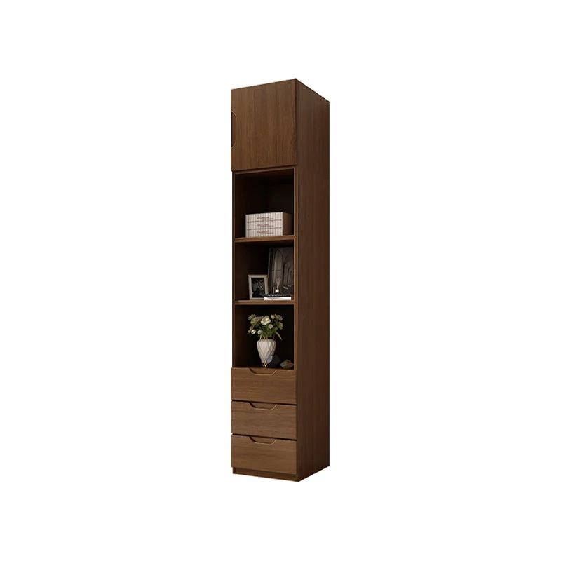 Contemporary Oak Solid Wood Wardrobe Freestanding Multifunctional Wardrobe