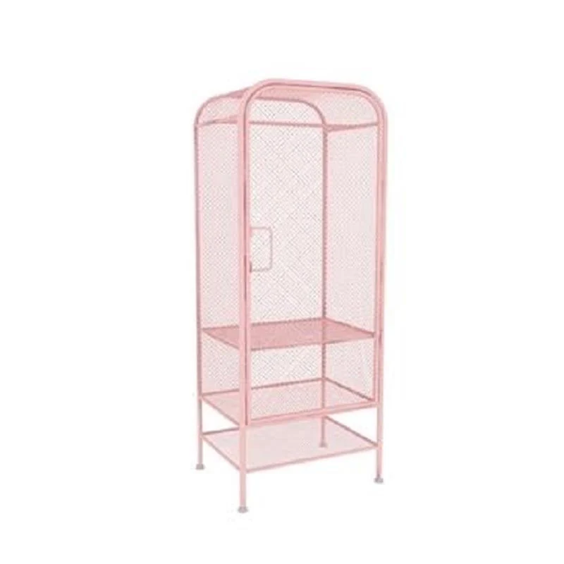 Industrial Style Wardrobe Bedroom Metal Wardrobe Closet with Doors