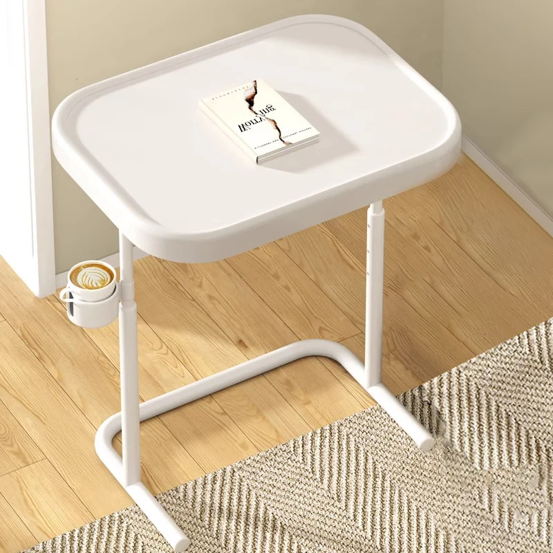 Modern Minimalist Rectangular MDF Iron Carbon Steel Side Table Removable For Living Room