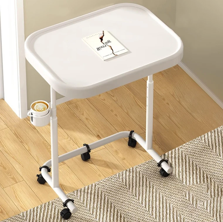 Modern Minimalist Rectangular MDF Iron Carbon Steel Side Table Removable For Living Room
