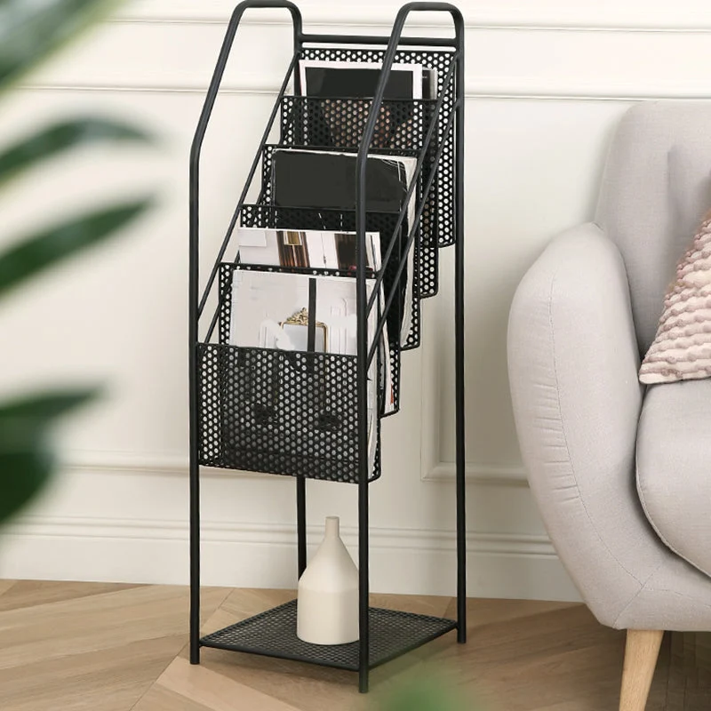 12" Wide Contemporary Shelf Bookcase Shelves Included Metal Bookcase
