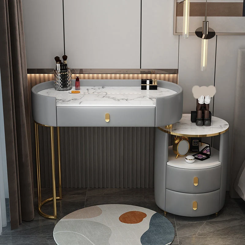 Adjustable Makeup Counter Lights Vanity Dressing Table with Drawer