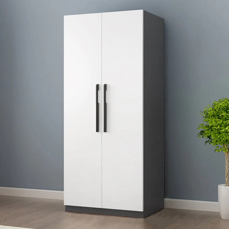 Engineered Wood Wardrobe Cabinet Modern Style Wardrobe Closet with Shelves