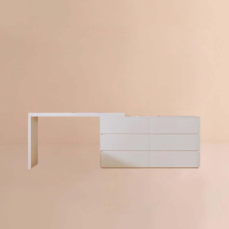 15" Wide Scandinavian Vanity Table Wooden White Make-up Vanity