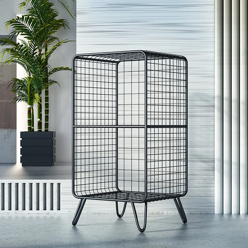 Glam Metal Bookshelf Standard Shelf Bookcase for Home Office 11.8" W