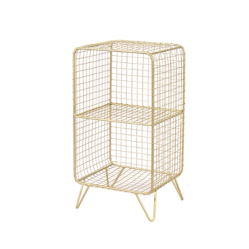 11" Wide Glam Shelf Closed Back Metal Shelves Included Bookcase