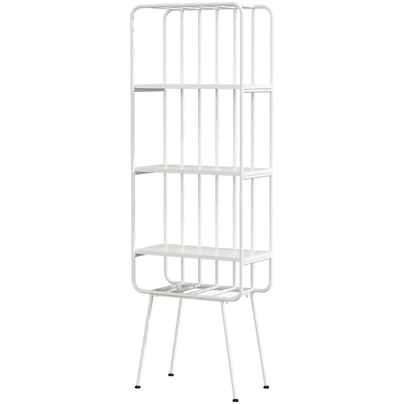 Glam Metal Bookshelf Geometric Shelf Bookcase for Study Room 70.9" H X 11.8" W