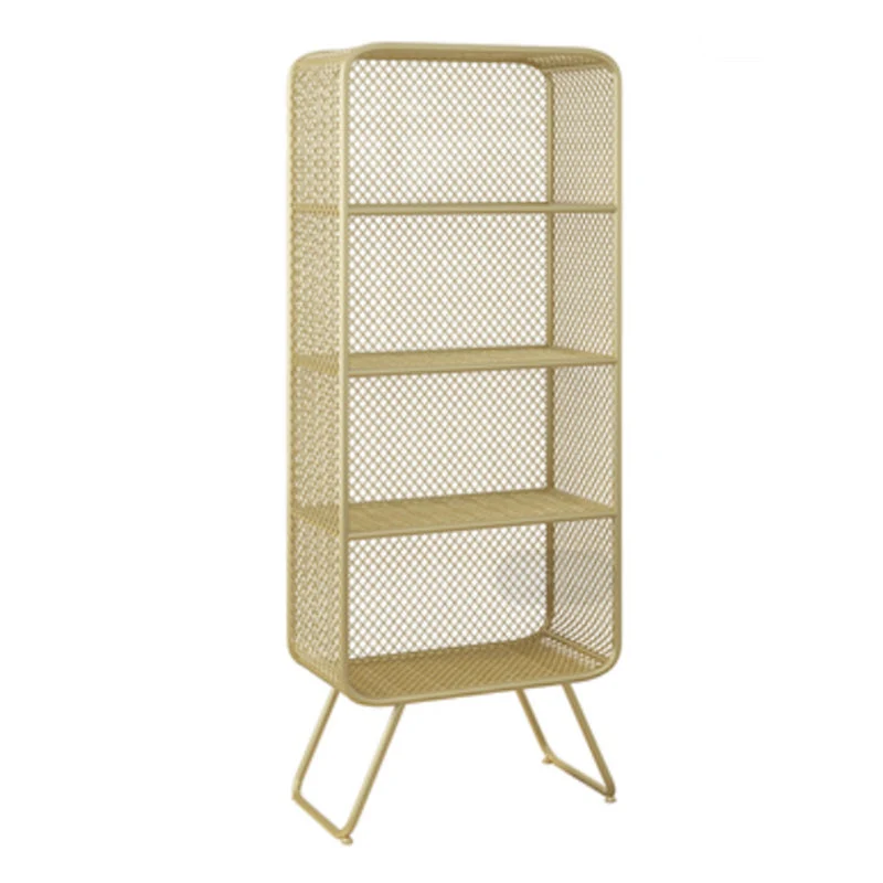 11" Wide Glam Shelf Bookcase Closed Back Metal Shelves Included Bookshelf