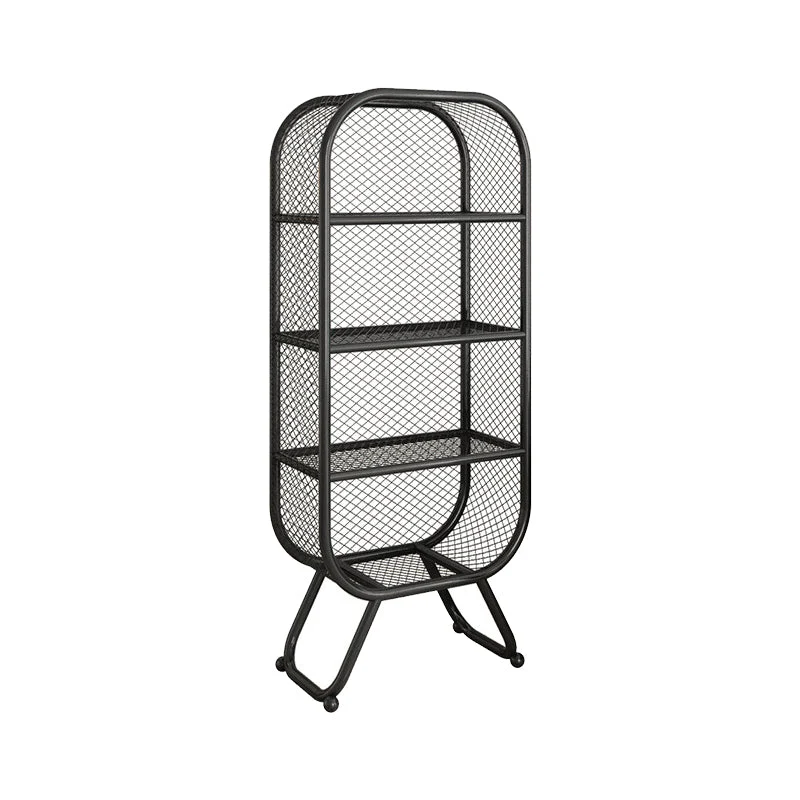 Metal Closed Back Book Shelf Vertical Etagere Shelf Bookcase for Study Room