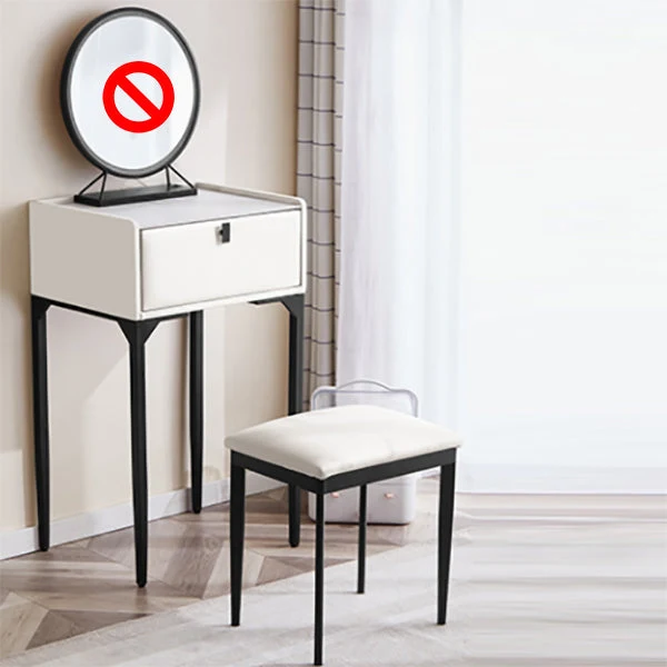 Pine Bedroom Contemporary Storage Box 1 Drawers Wood Vanity Table