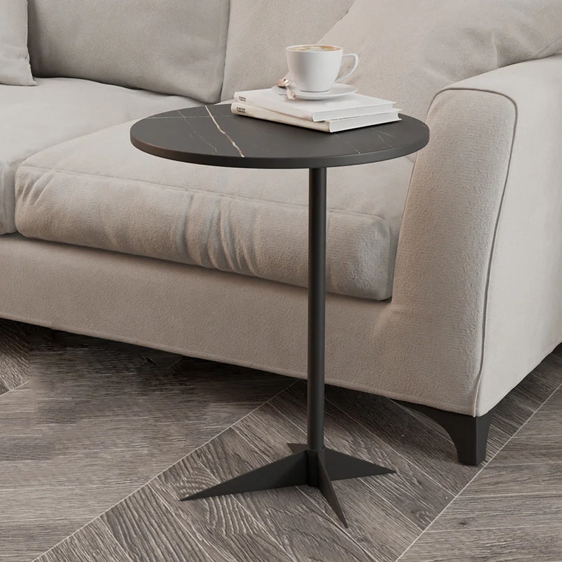 1 Shelf Accent Table Nightstand 19.68" Tall Glam Bedside Cabinet