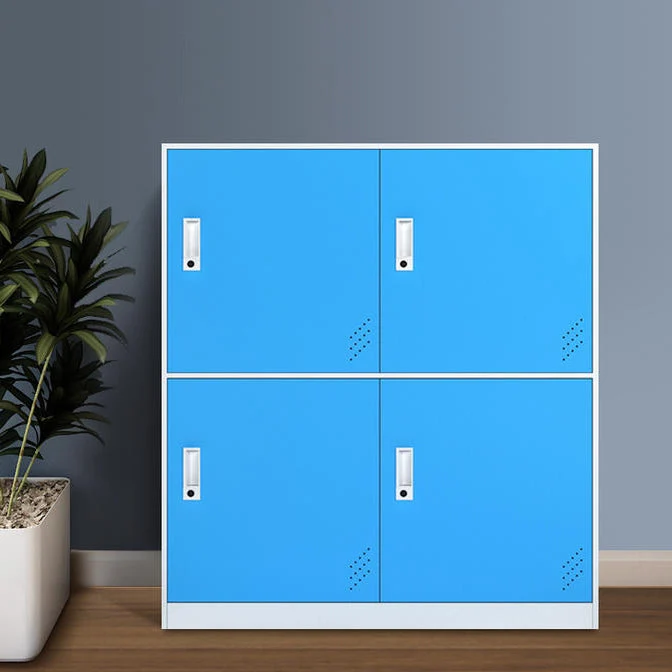 Modern Hinged Storage Cabinet Steel Non-Hanging Wardrobe Armoire