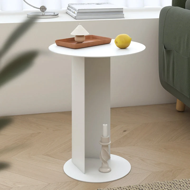 Modern Lower Shelf Nightstand Metal Bedside Cabinet for Bedroom