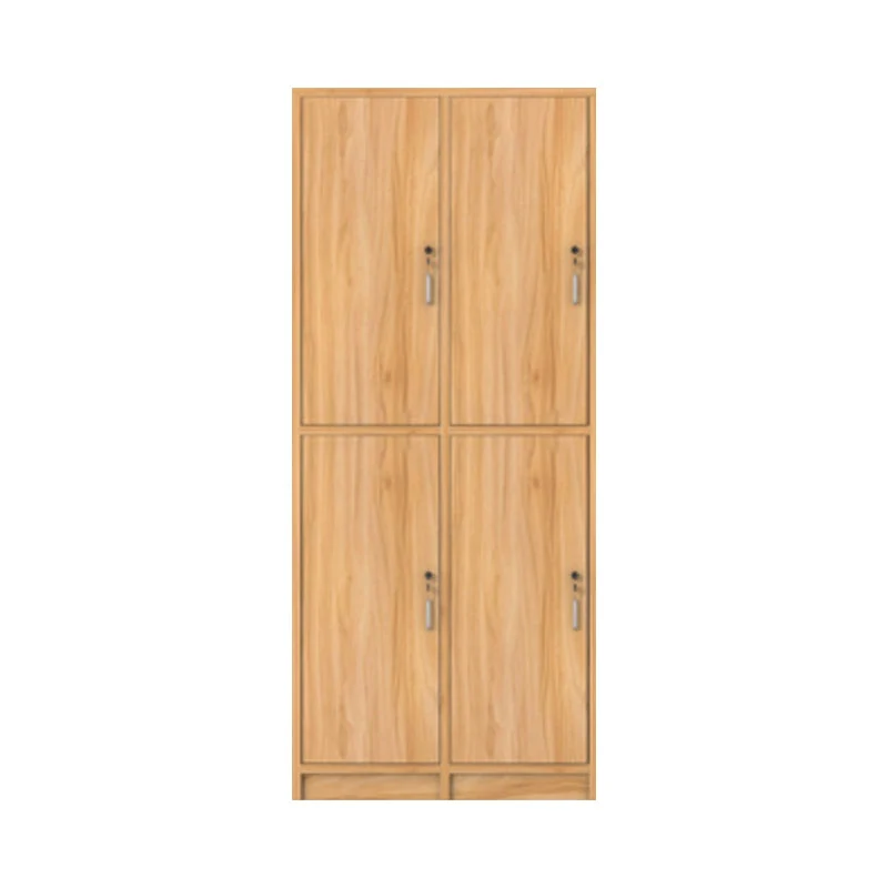 Manufactured Wood Light Wood Finish Cabinet Modern Storage Cabinet with Hinged Door