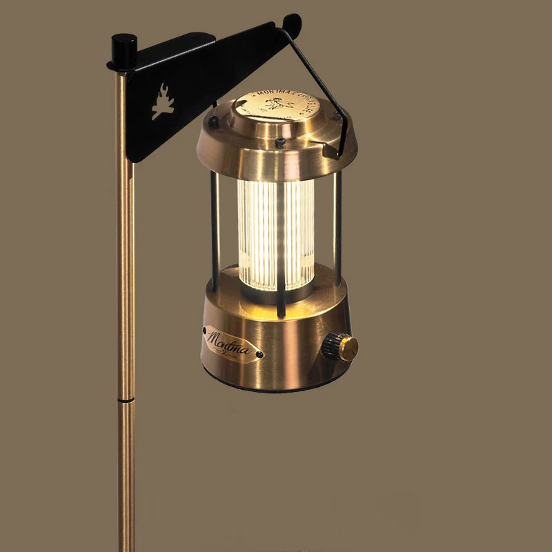 Contemporary Industrial Metal Acrylic Copper Linear USB LED Table Lamp for Home Office