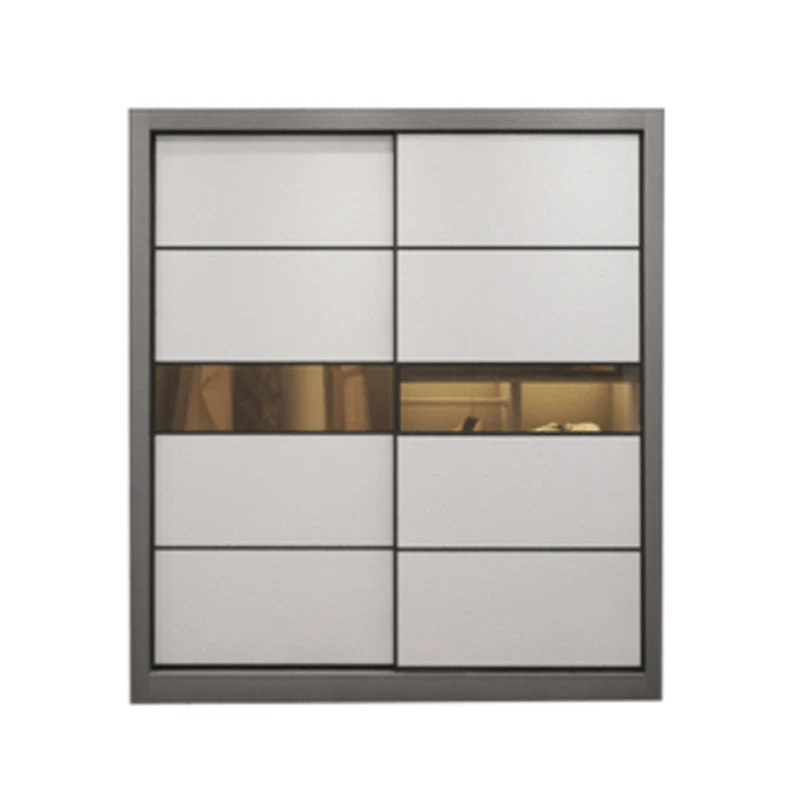 Contemporary Wardrobe Closet Engineered Wood Wardrobe Cabinet
