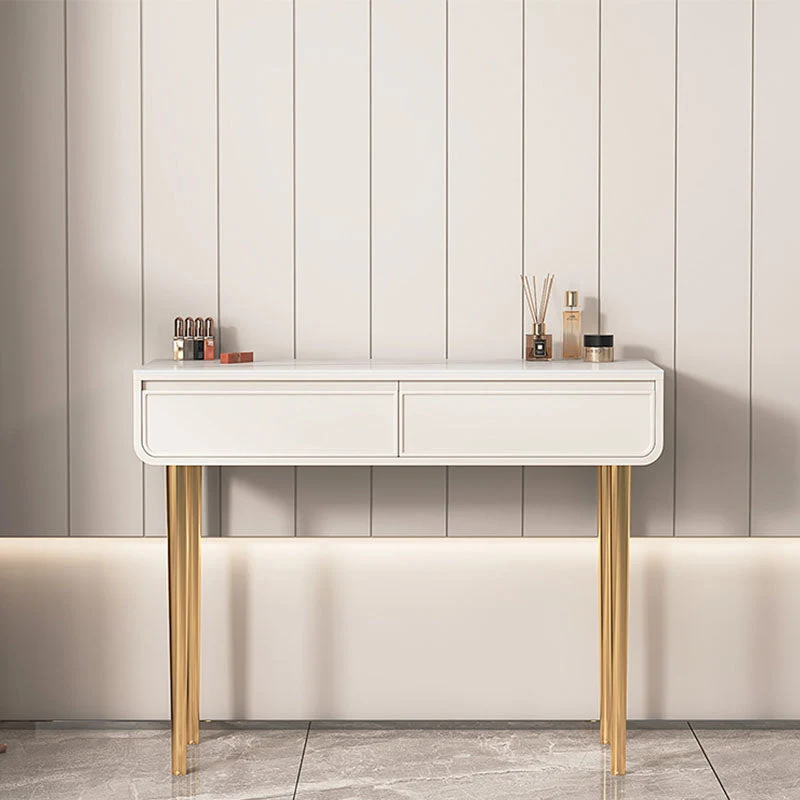 Glam With 2/4 Drawer Solid Wood Bedroom Standing Make-up Vanity