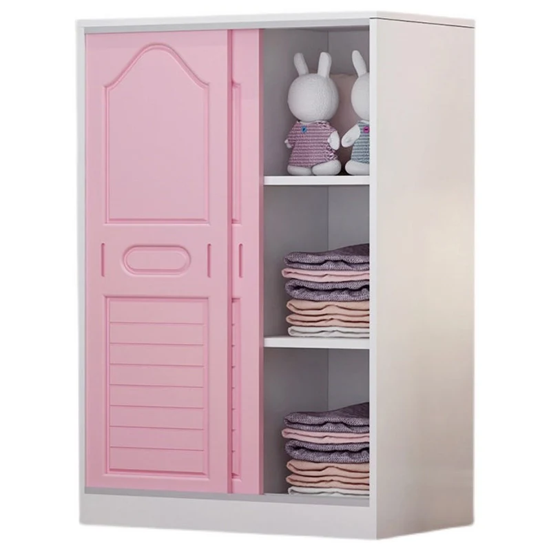 Modern Style Wardrobe Wood 2-Door Wardrobe Closet for Bedroom