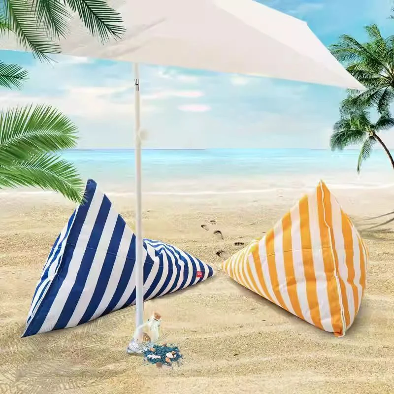Contemporary Coastal Waterproof Triangle Polyester Fabric & EPS Outdoor Detachable Lazy Sofa Backrest Armless For Garden