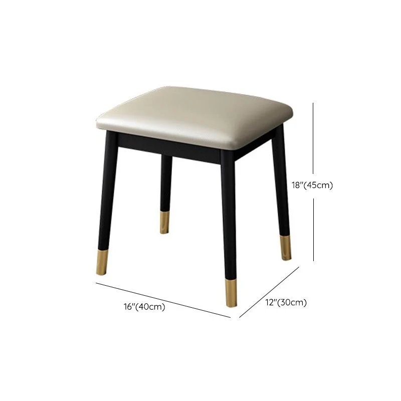 Make-up Vanity With Drawer Wooden with Makeup Table and Stool Glam