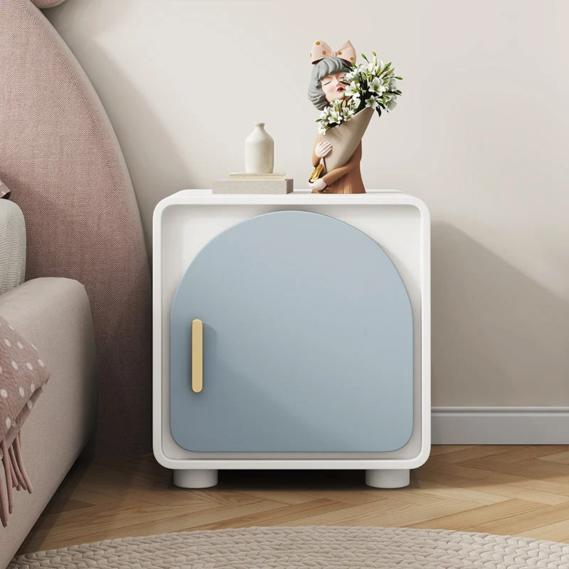 Wooden Bedside Cabinet Modern Style Minimalist Bedside Table with Legs