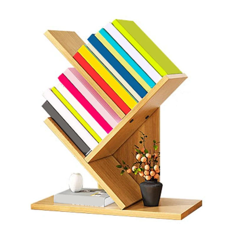 Modern Manufactured Wood Bookcase Open Bookshelf for Living Room