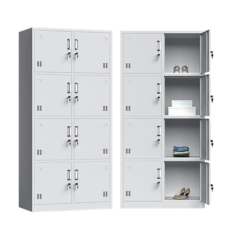 Contemporary Style Metal Wardrobe White Colour Wardrobe Closet for Home