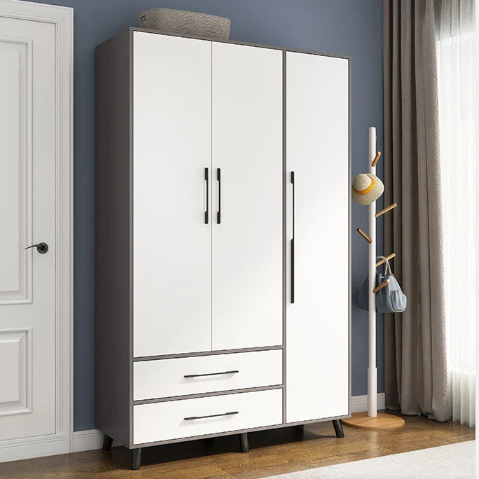Wooden Wardrobe Closet With Shelves Contemporary Wardrobe Armoire