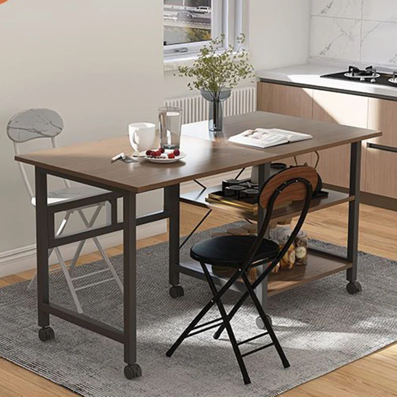 Modern Minimalist Engineered Wood Stainless Steel Movable Rectangular Side Table With 3 Tiers For Living Room