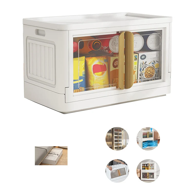 Contemporary Plastic Storage Cabinet Hinged Cabinet for Bedroom