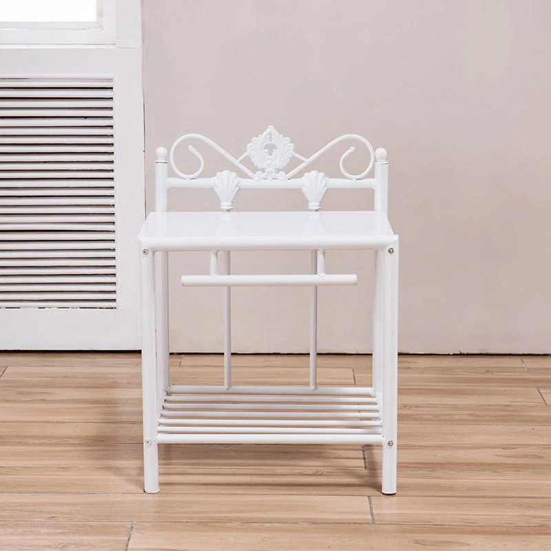 Modern Lower Shelf Night Stand Wooden Bedside Cabinet for Bedroom